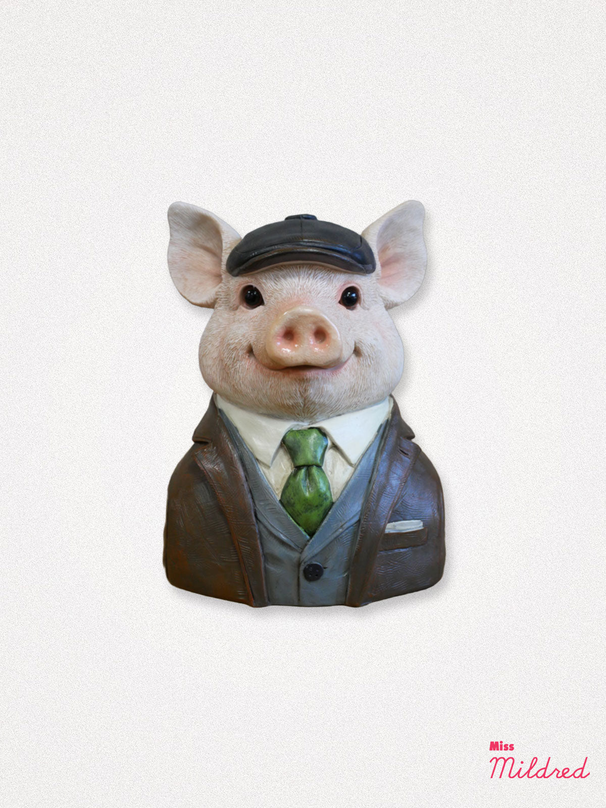 Pig Bust Statue - 17cm