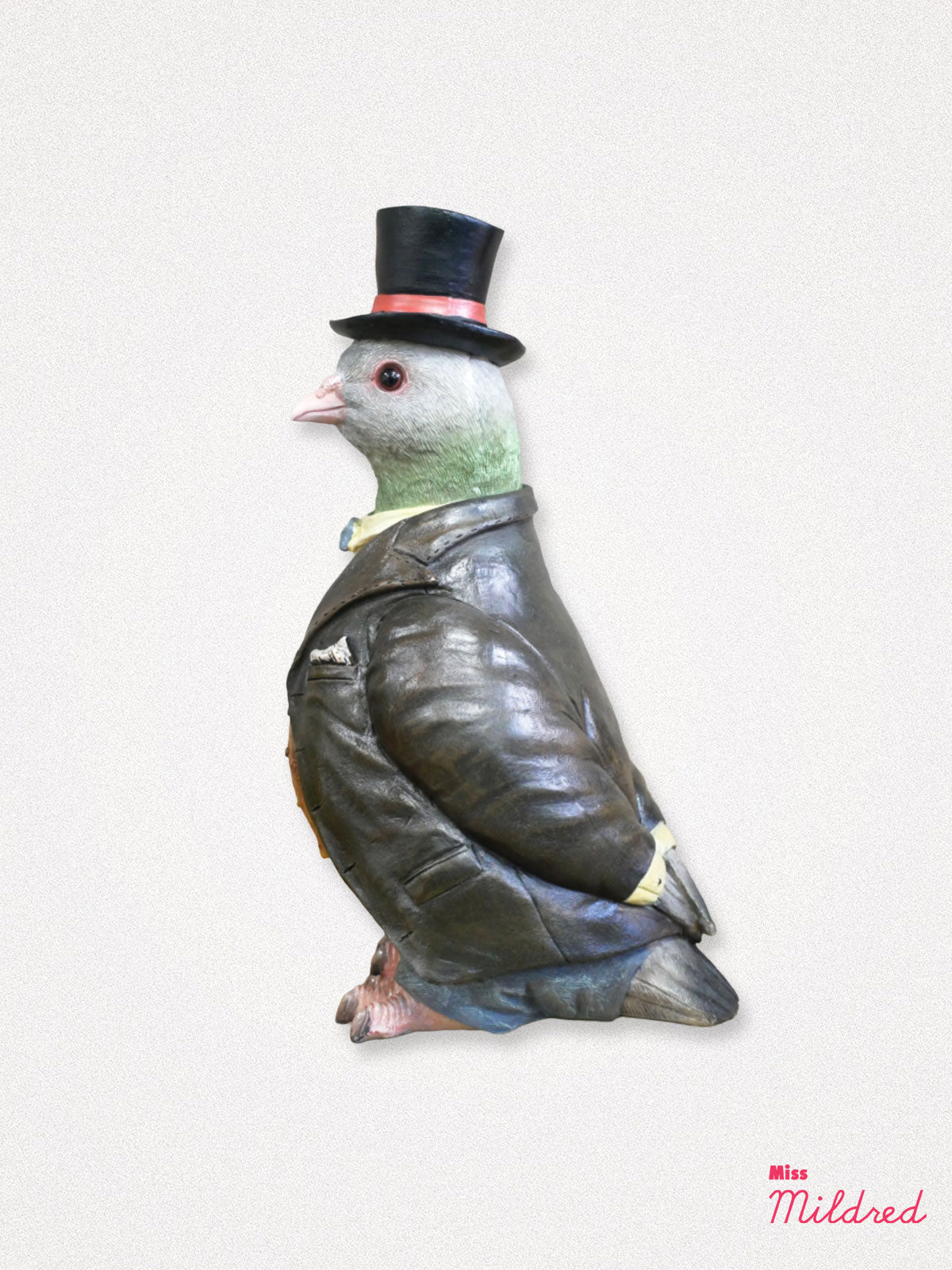 Quirky Pigeon in a Suit Statue - 27cm