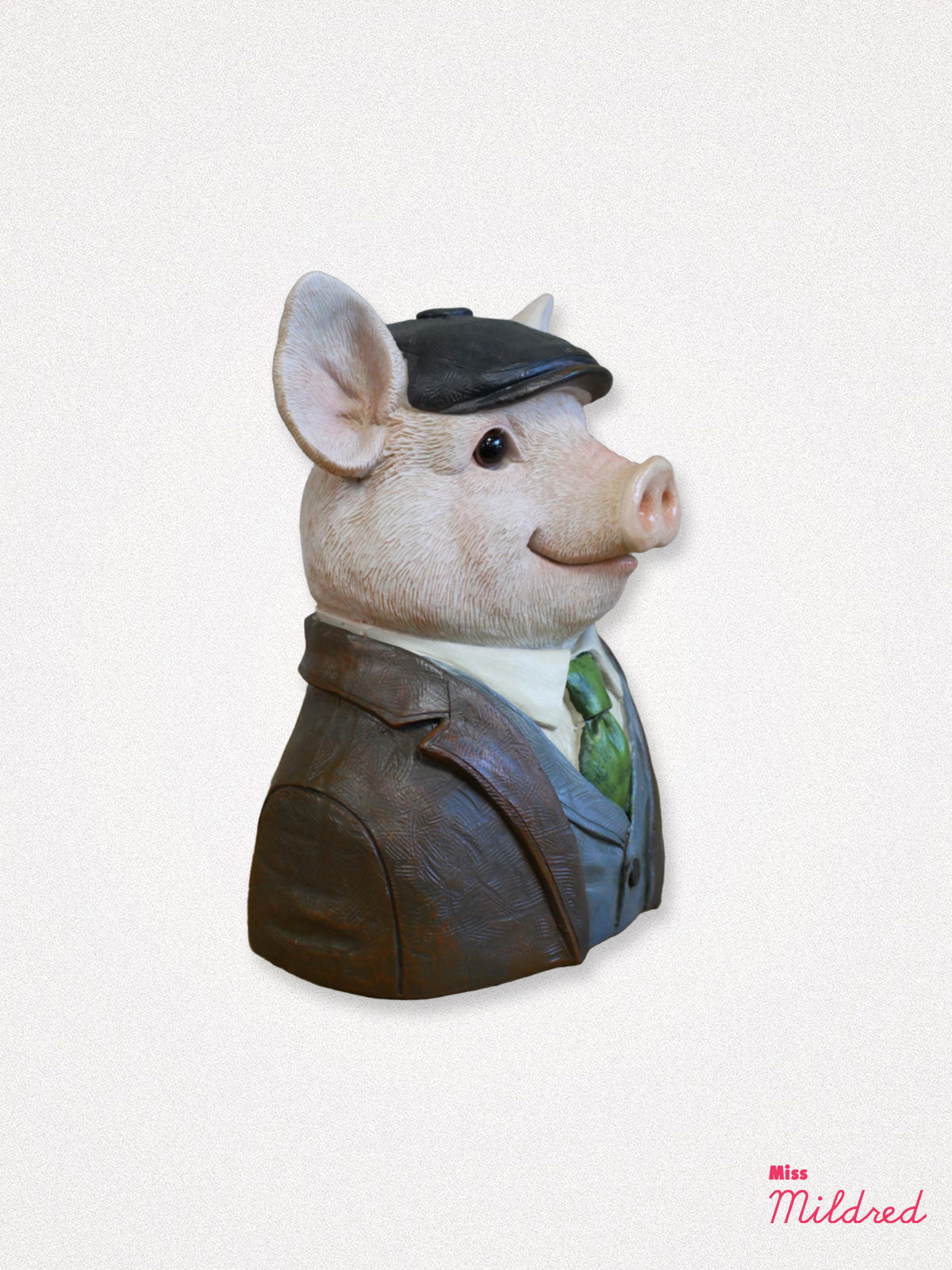 Pig Bust Statue - 17cm