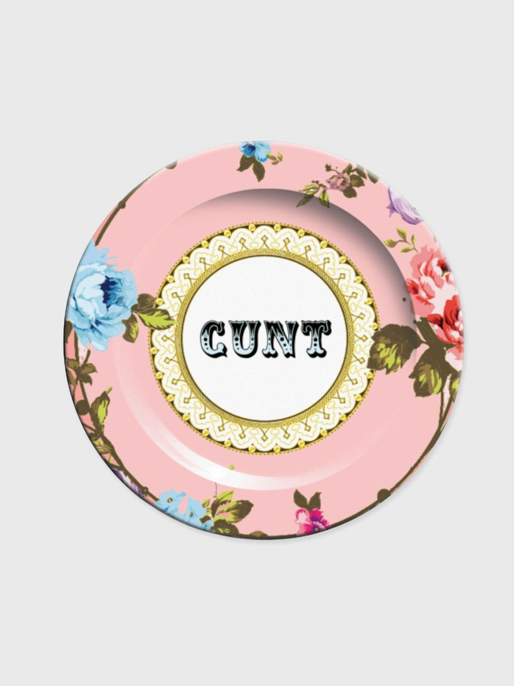 Side Plate 8" - Cunt - Pink