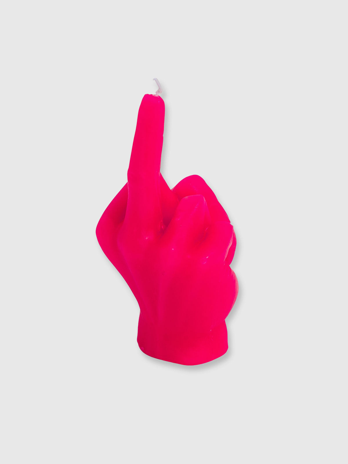 Giving The Finger Hand Candle - Bright Pink