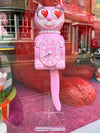 Kit Cat Clock Love Heart Eyes - Original Large Size - Pink