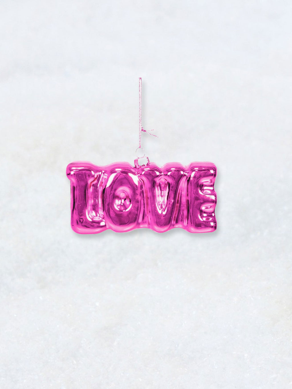 Christmas Ornament - Love - Pink