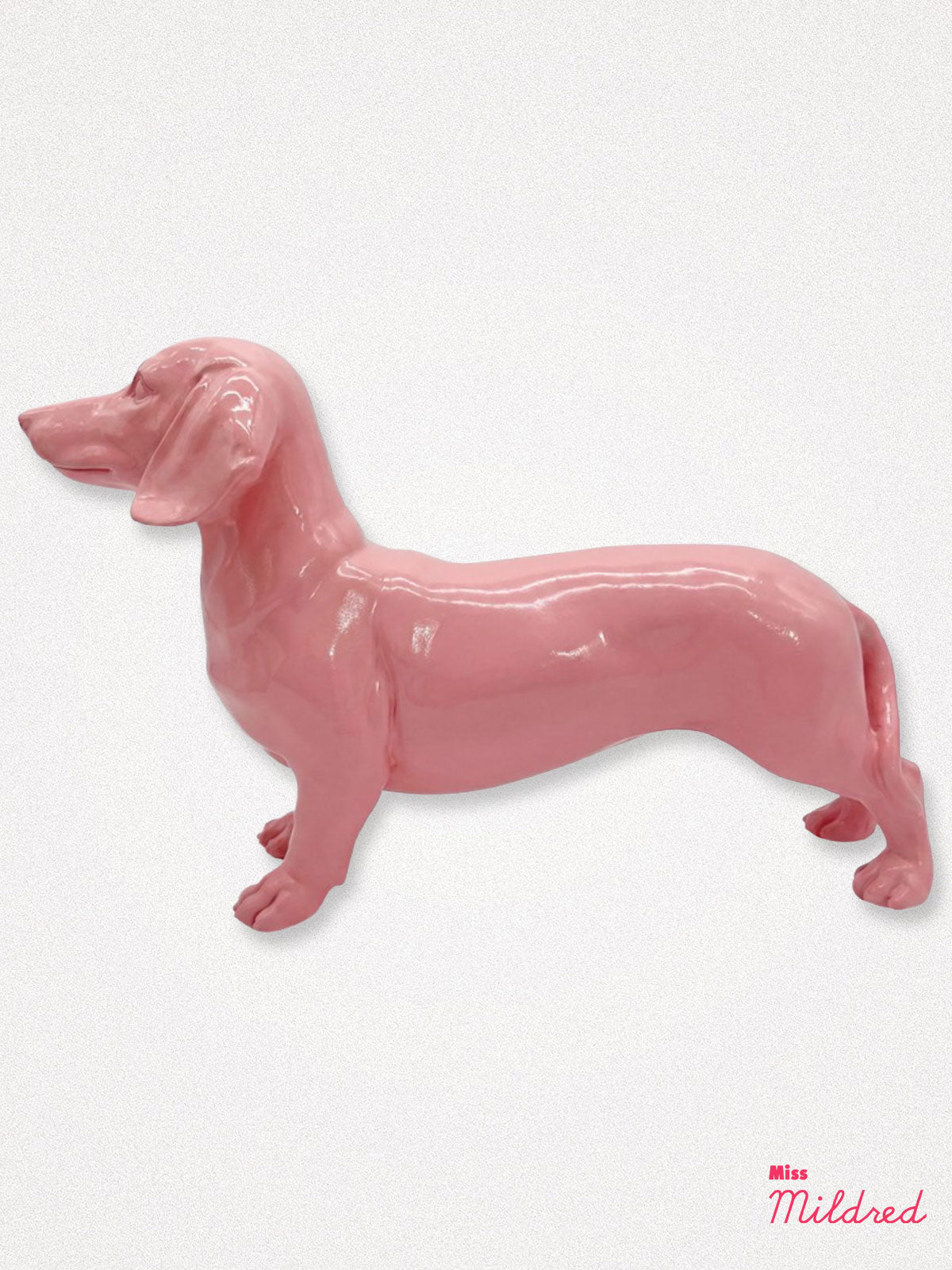 Dachshund Dog Statue - Pink