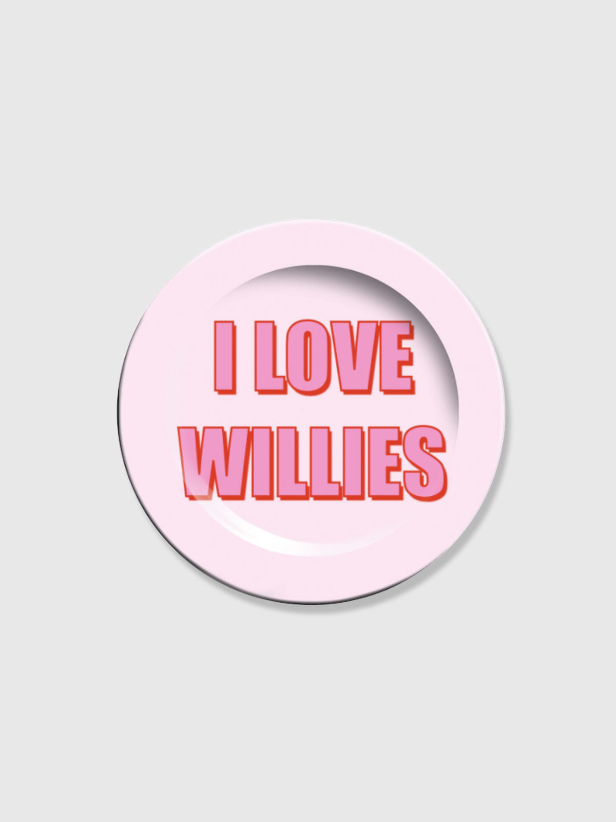 Side Plate 6" - I Love Willies