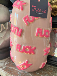 Pink F*ck Word Ceramic Vase