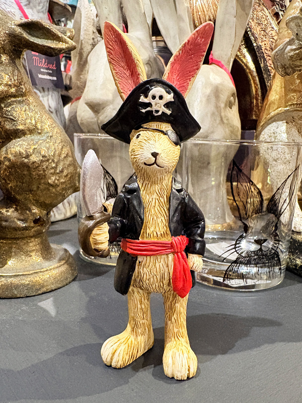 Pirate Bunny Rabbit Figure