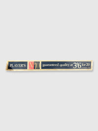 Vintage Shop Display Poster Sign Player's No. 10