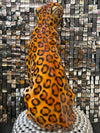 Large Italian Porcelain Leopard Statue Figure