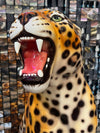 Large Italian Porcelain Leopard Statue Figure