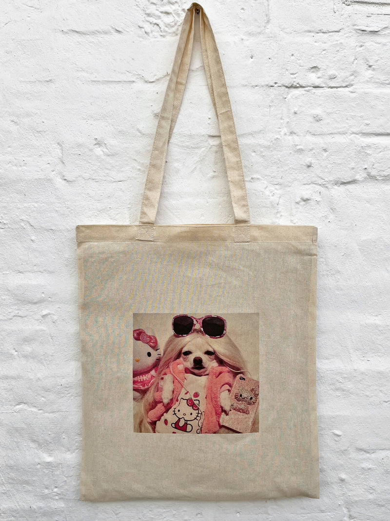 Chilling Chihuahua Meme - Tote Bag - Natural