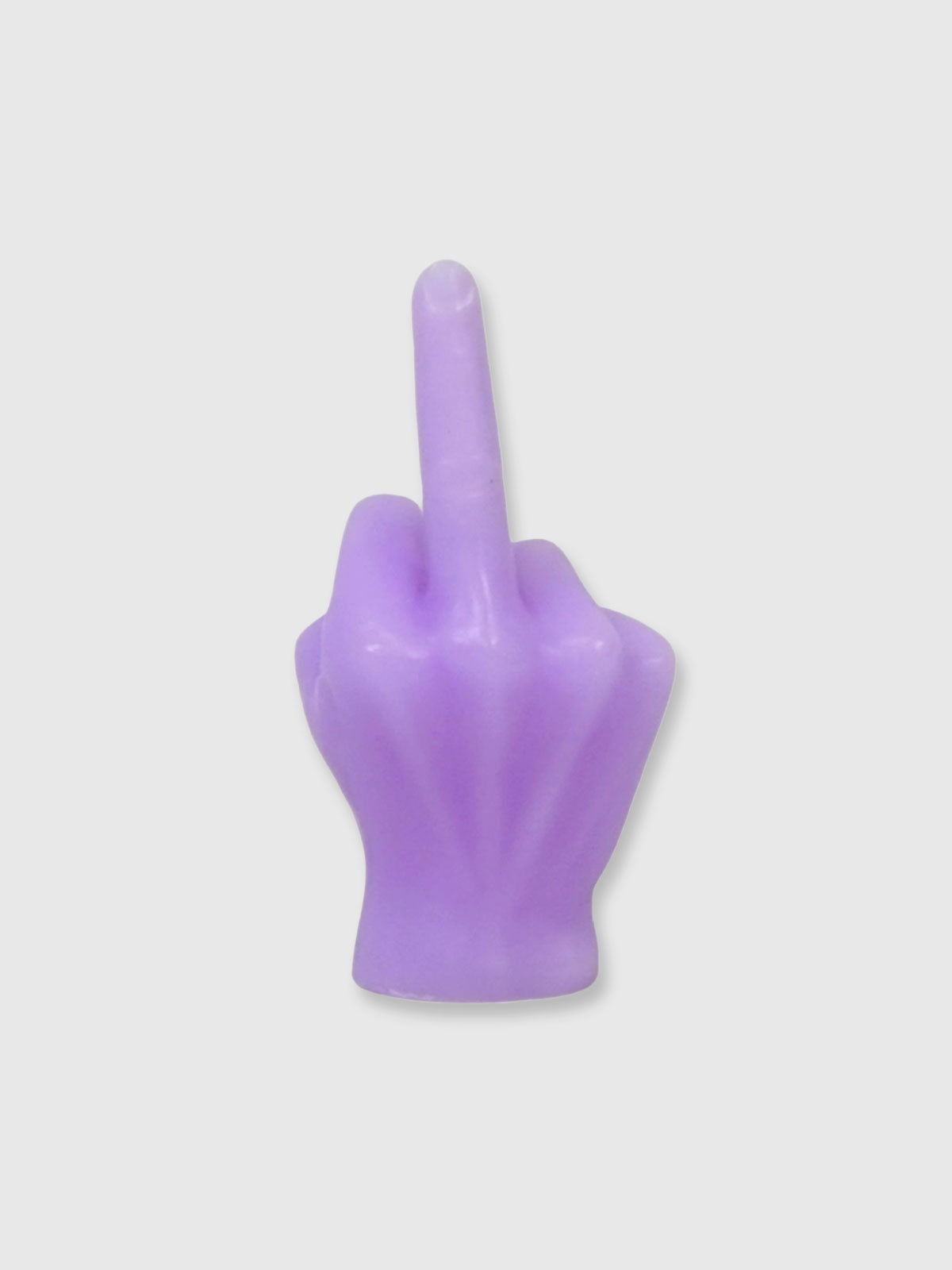Giving The Finger Hand Candle - Purple