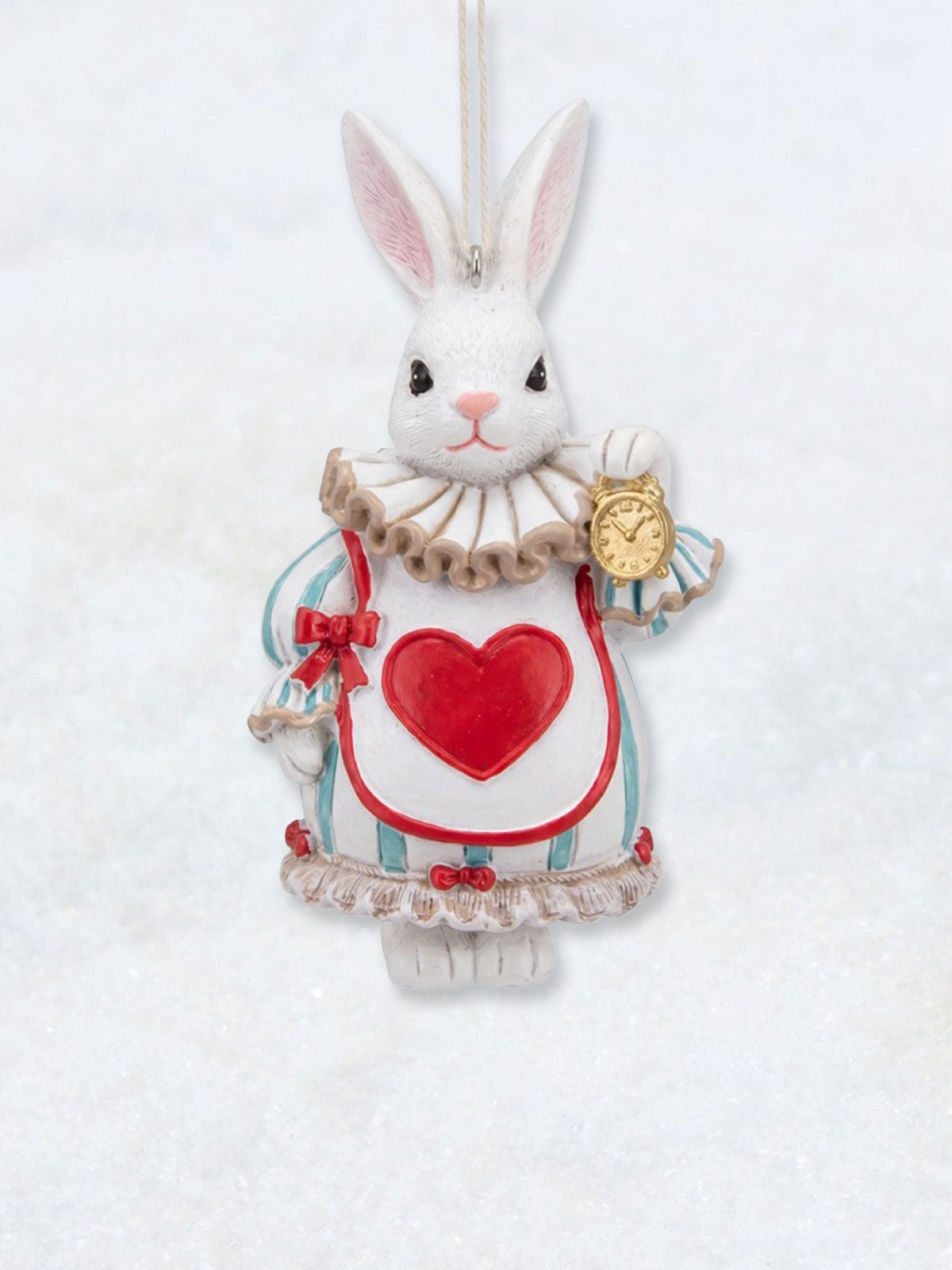 Christmas Decoration - Alice White Rabbit Queen Of Hearts