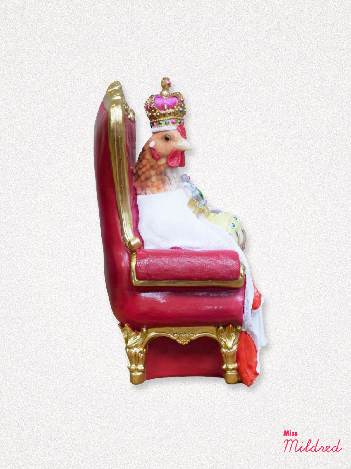 Queen of the Farmyard Chicken Statue - 31cm