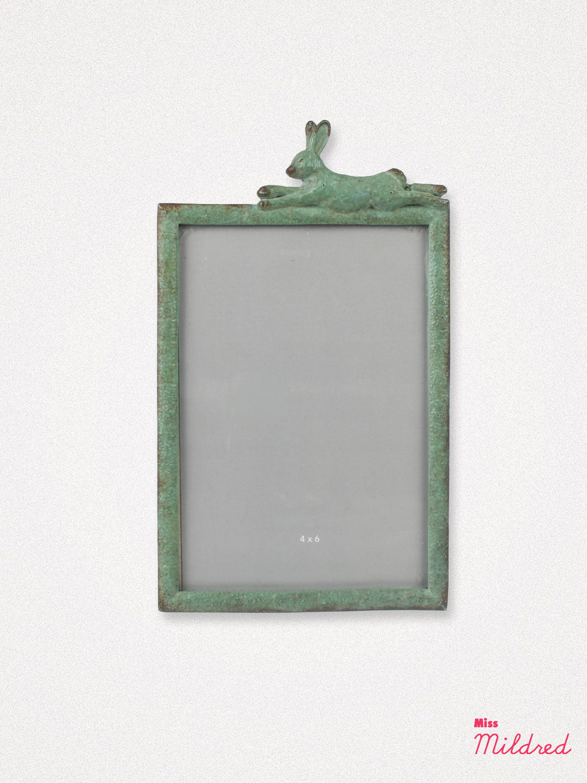 Rustic Green Rabbit Design Photo Frame - 4 x 6"