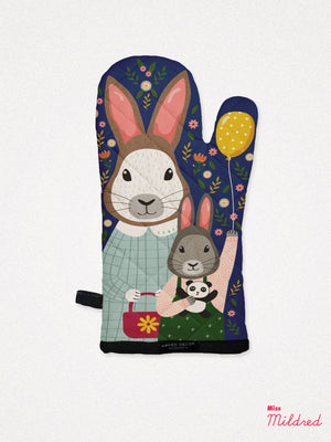 Doe and Little Bunny Rabbit - Oven Mitt