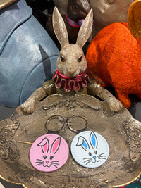 Key Ring - Bunny Rabbit - Blue