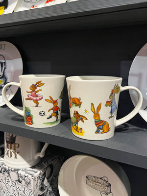 Retro Hare / Rabbit Mug