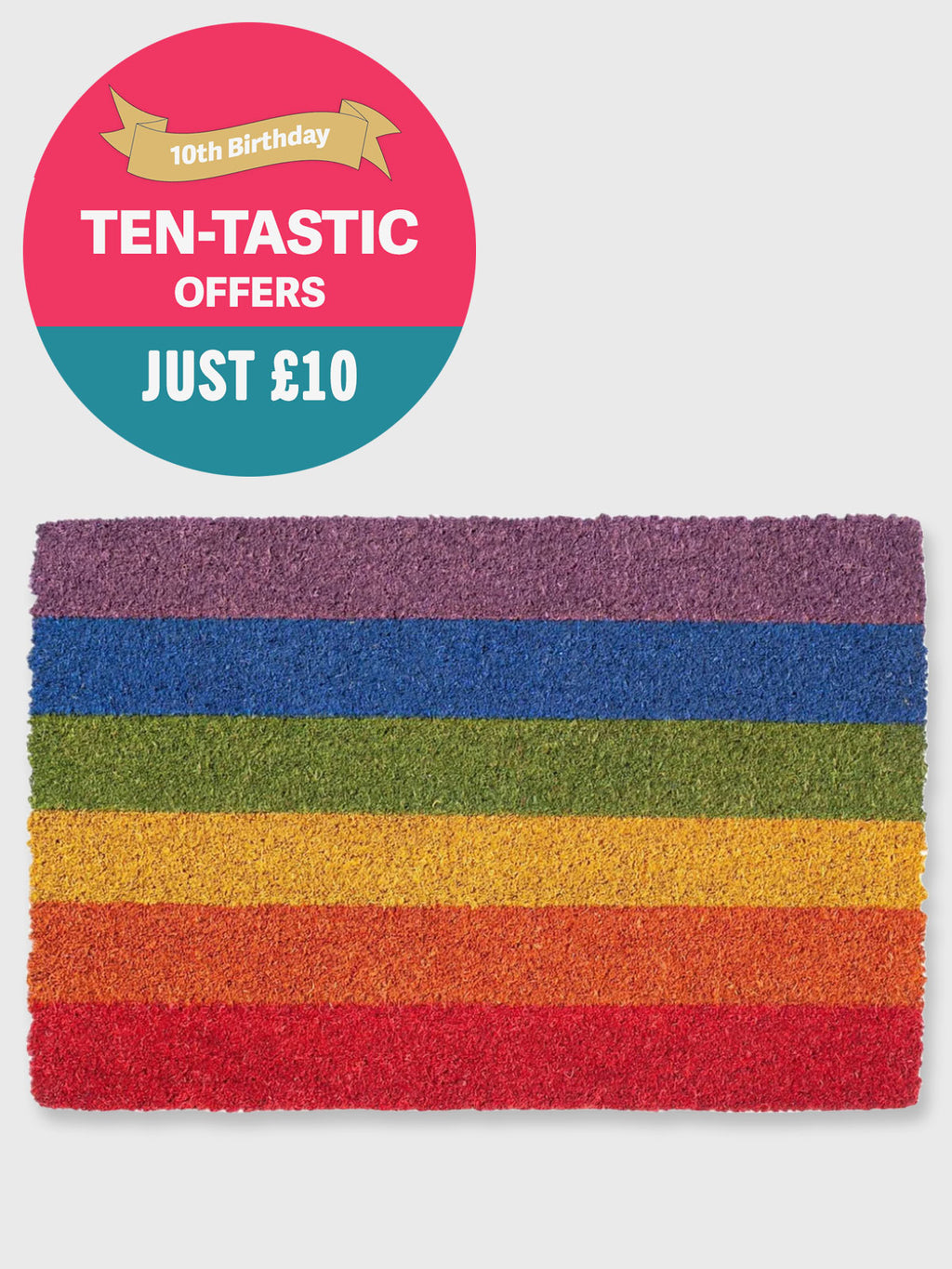 Rainbow Coir Door Mat