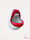 Red Mouth and Lips Storage Pot