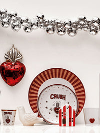 Ex Voto Wall Hanging Red Disco Flame Heart