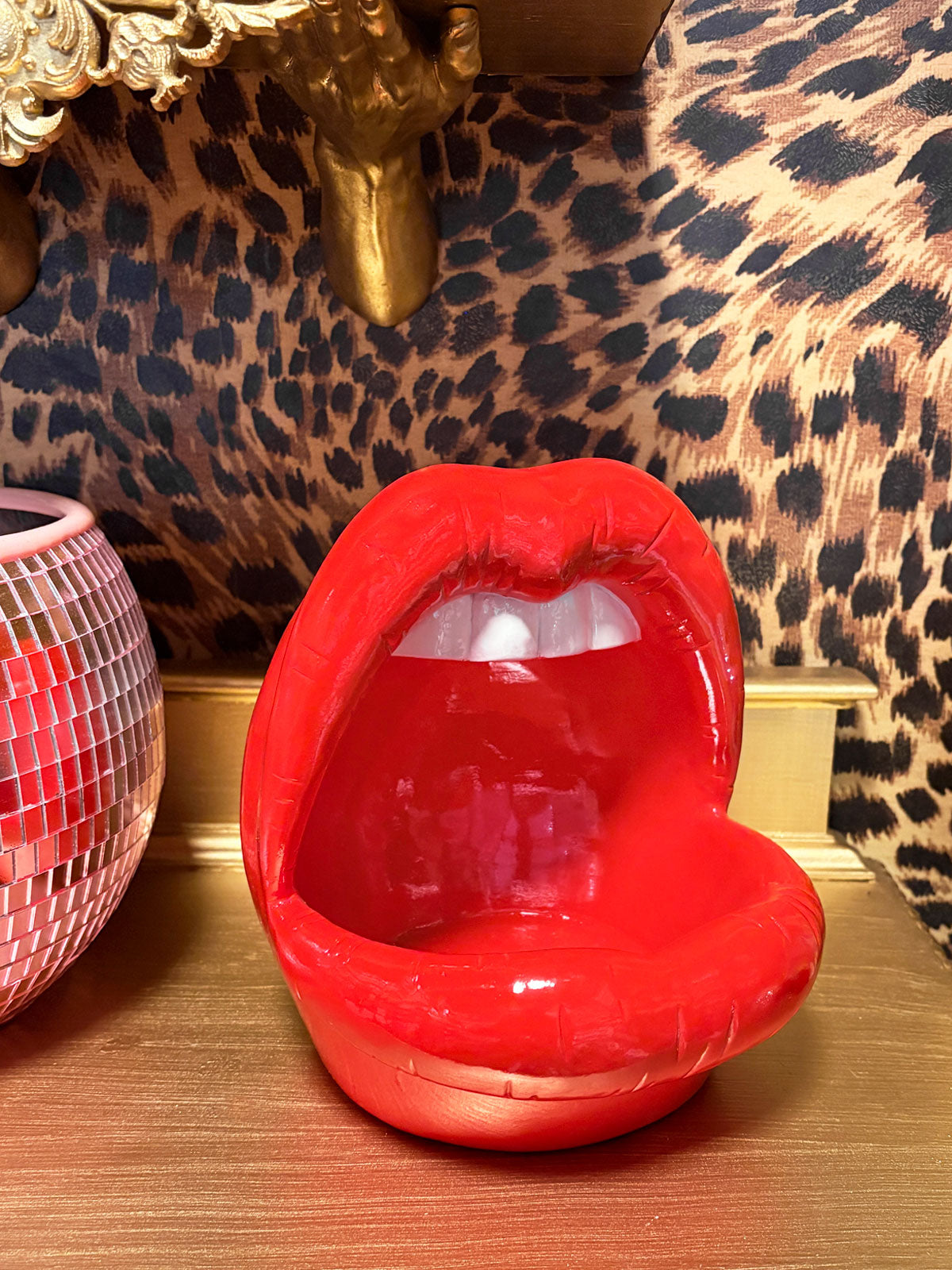 Big Red Lips Mouth Storage Bowl