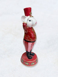 Red and White Mouse Soldier Figure - 28cm