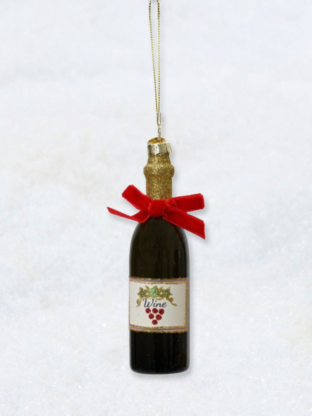 Christmas Decoration - Red Wine Bottle