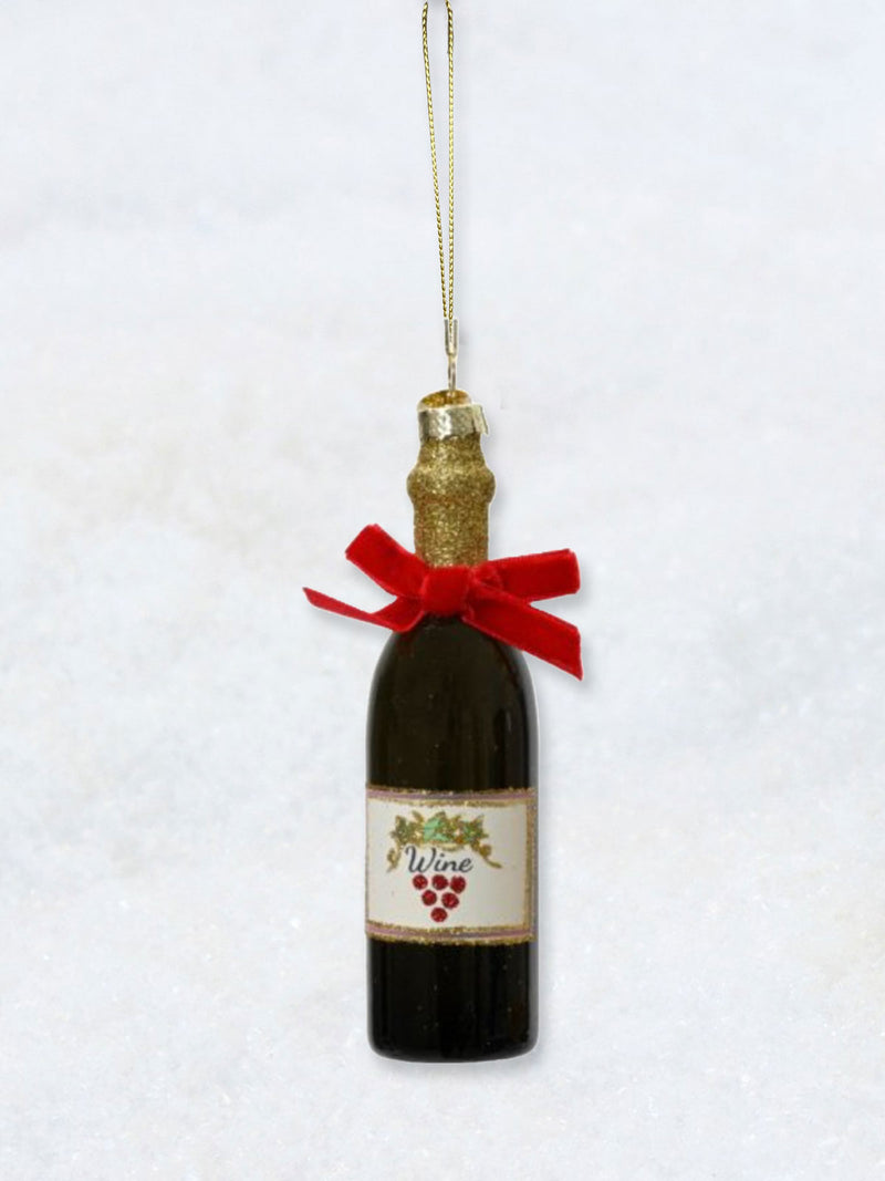 Christmas Decoration - Red Wine Bottle