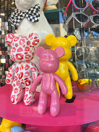 Pink Bear Pop Art Statue