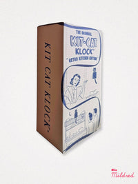 Kit Cat Clock Retro - Original Large Size - Pink & Chrome