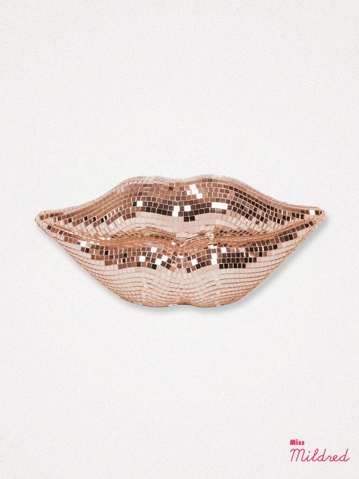 Disco Lips Mouth Ornament - Rose Gold
