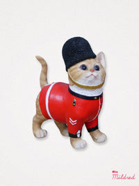 London Royal Guard Cat Statue - Ginger Tabby