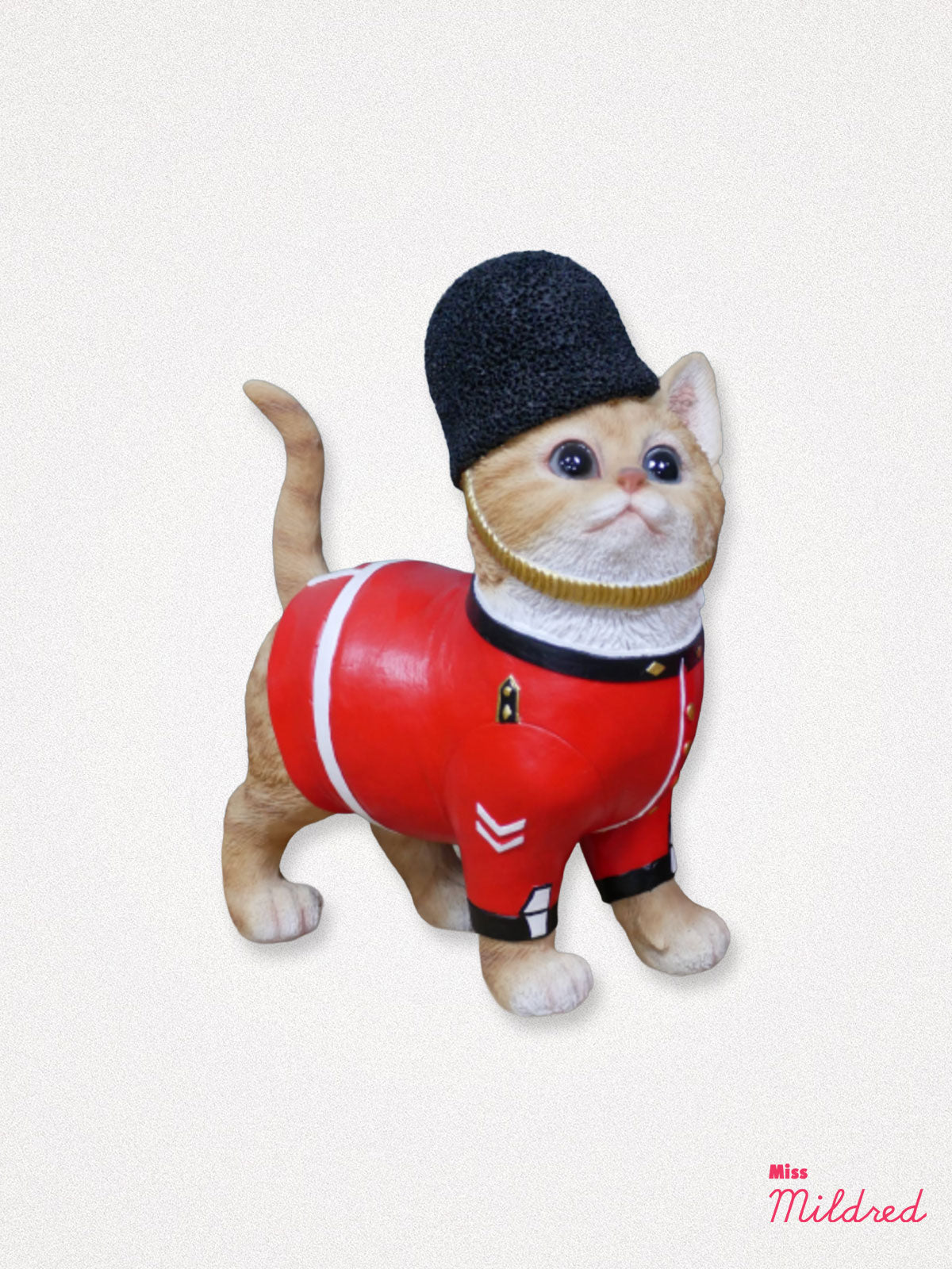 London Royal Guard Cat Statue - Ginger Tabby