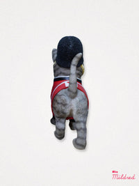 London Royal Guard Cat Statue - Grey Tabby