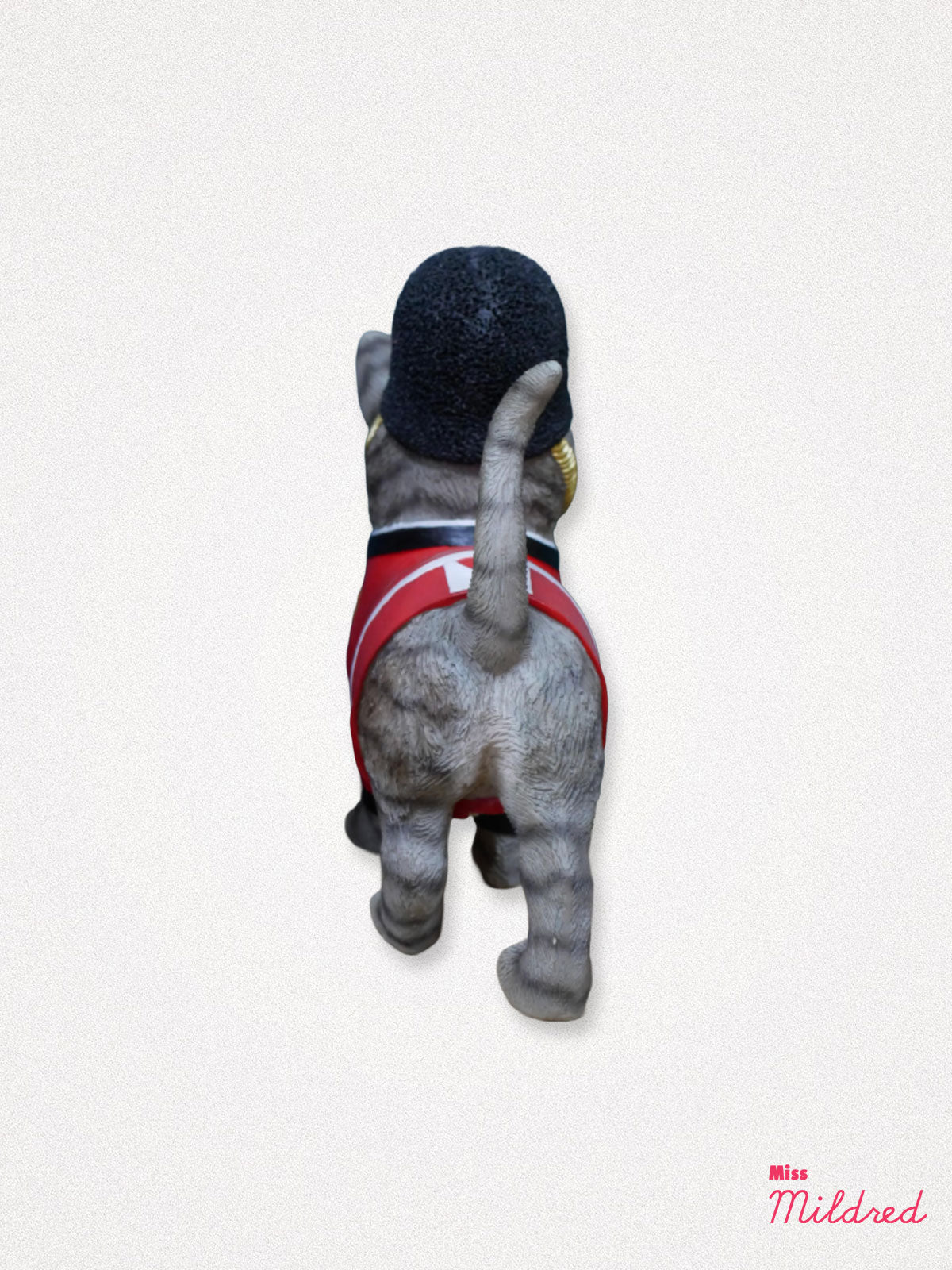London Royal Guard Cat Statue - Grey Tabby