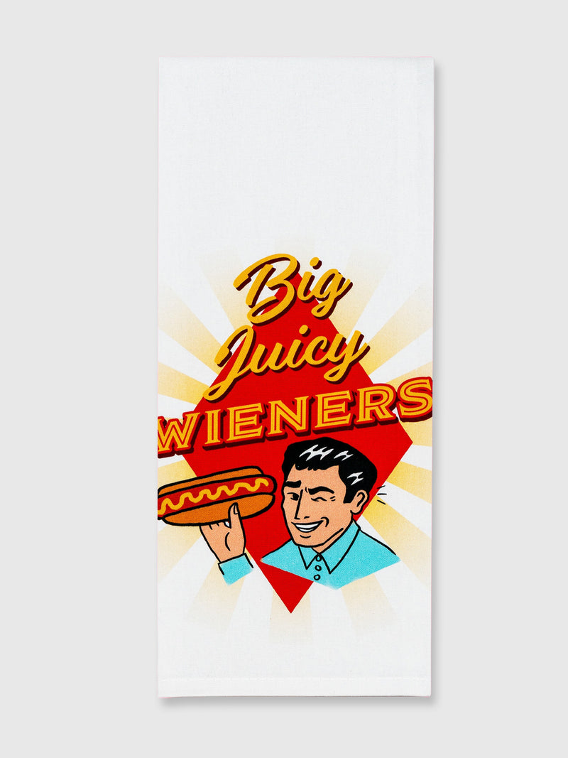 Funny Tea Towels - Big Juicy Wieners