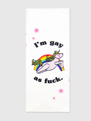 Funny Tea Towels - I'm gay as fuck