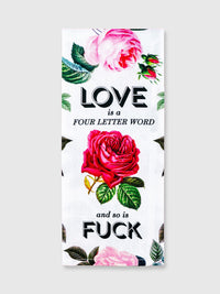 Funny Tea Towels - Love Is A Four Letter Word