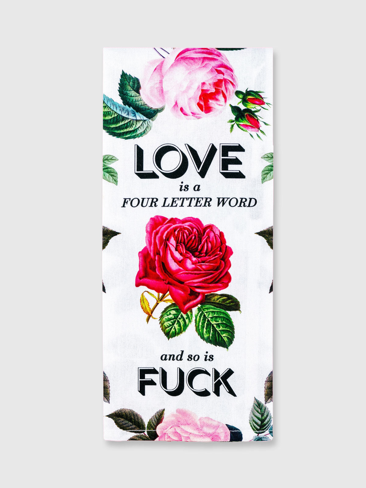 Funny Tea Towels - Love Is A Four Letter Word
