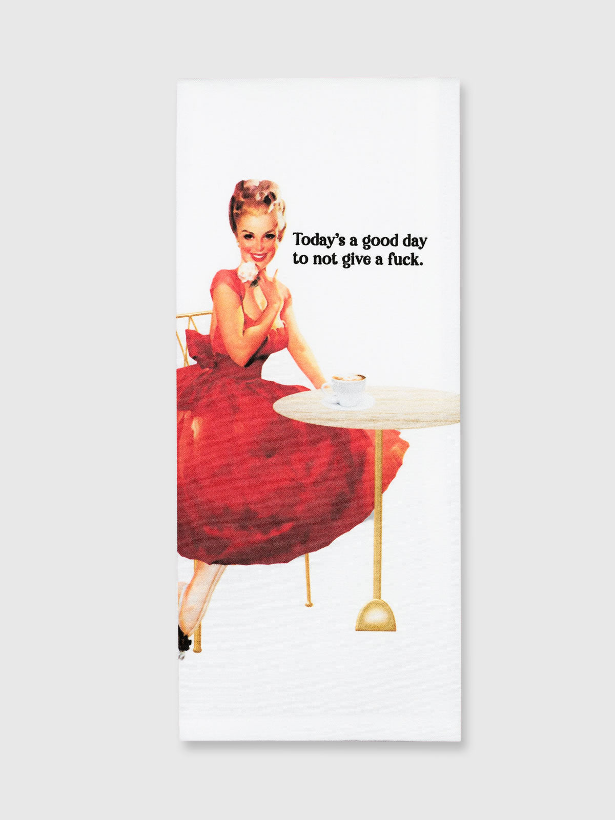 Funny Tea Towels - Wine - Today's A Good Day To Not Give A Fuck
