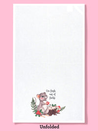 Funny Tea Towels - Fresh out of fucks