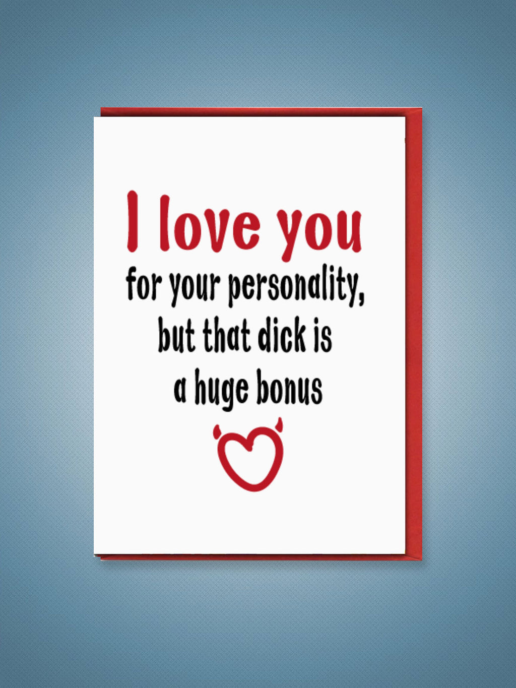 Greeting Card - Valentines Dick