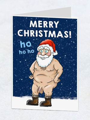 Greeting Card - Naughty Santa