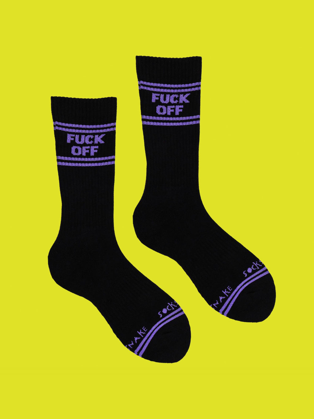 Sweary Socks - F Off - Black