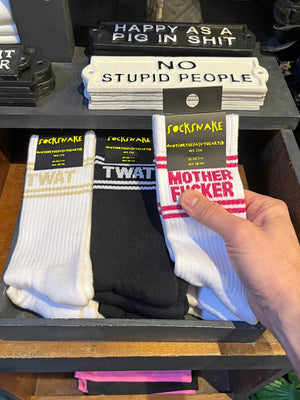 Sweary Socks - Twat - Black