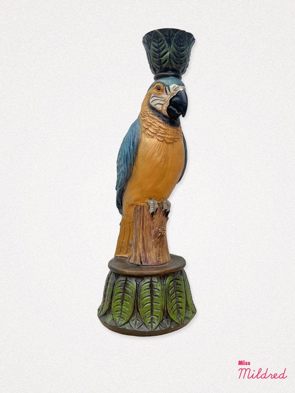 Parrot Candlestick Holder - 24cm