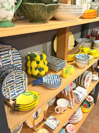 Sardine Fish Print Long Ceramic Serving Dish