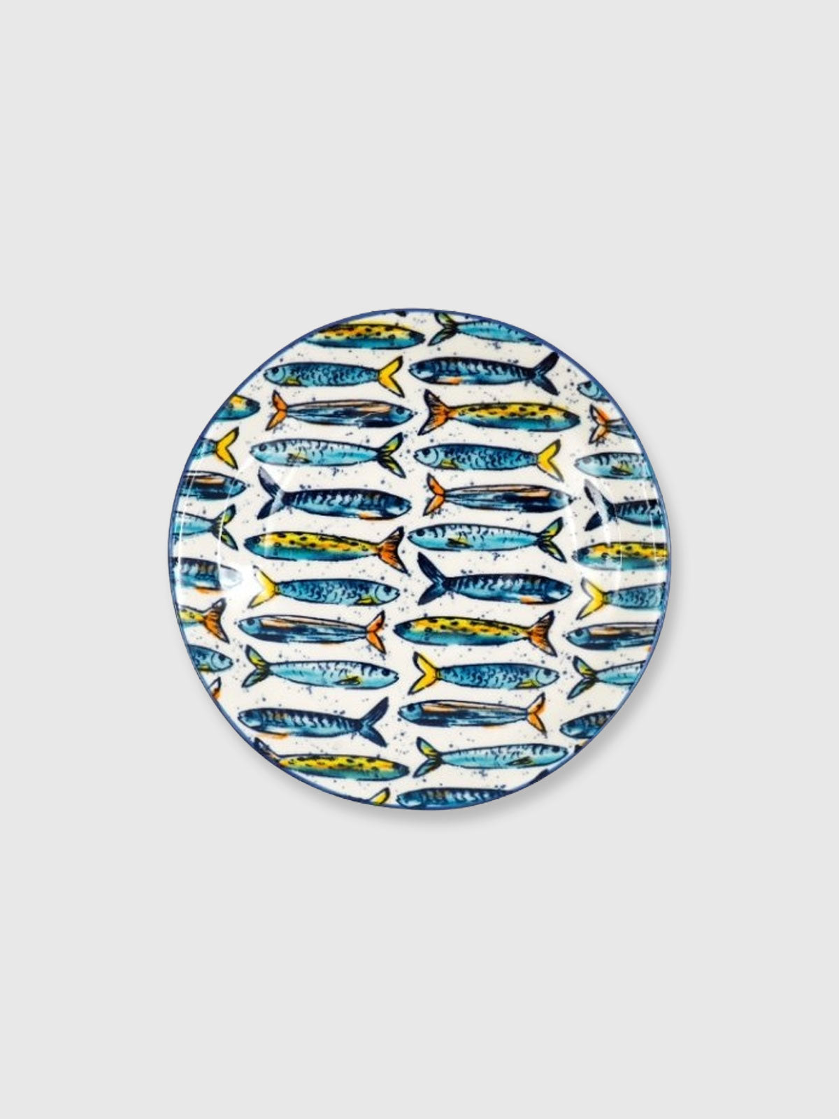 Sardine Fish Print Desert Plate