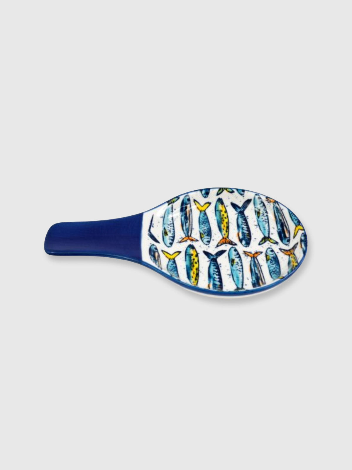 Sardine Pattern Spoon Rest - Ceramic